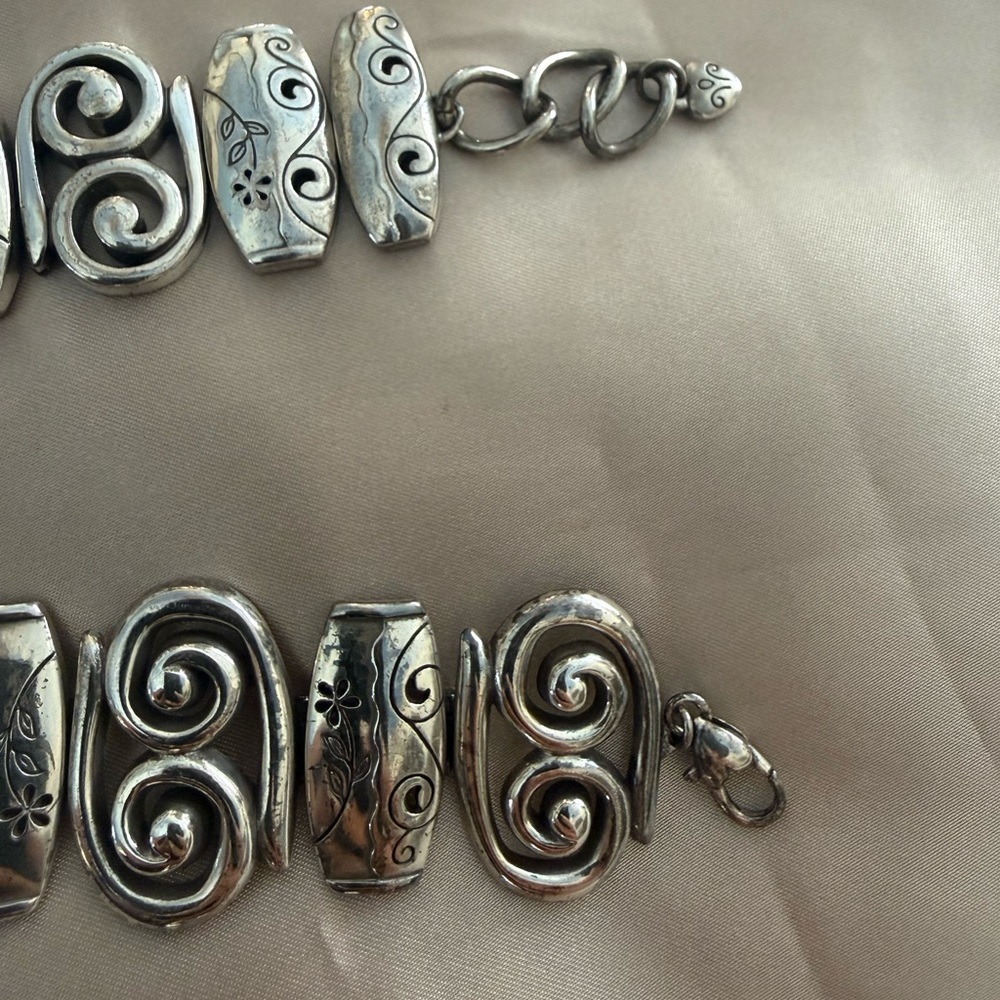 Brighton Silver Scrollwork Bracelet/ Watch - Picture 3 of 8